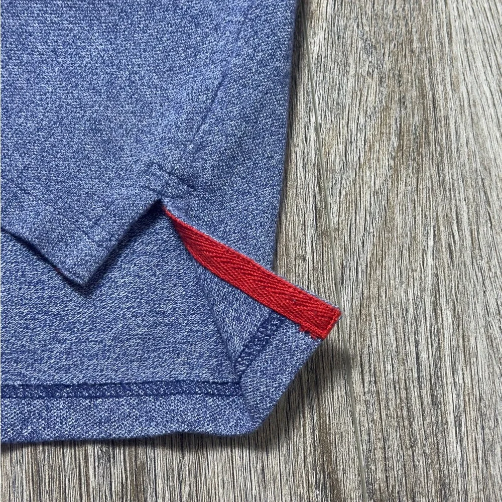 U.S. Polo Assn. Heather Blue Polo with Red Emblem - Picture 4 of 5